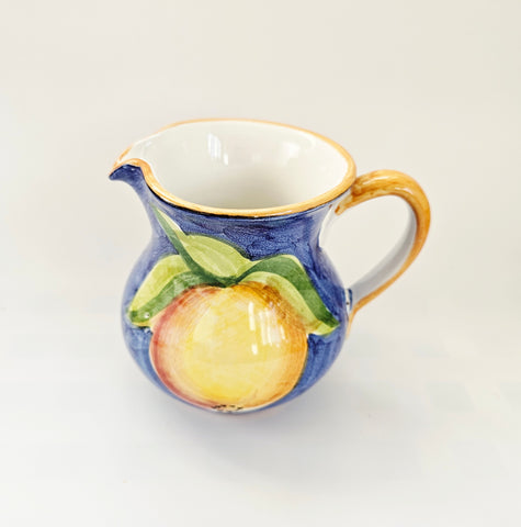 Vintage Ravello Glazed Ceramics Italian Hand-Painted Glazed Ceramic Pitcher / Jug
