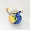 Vintage Ravello Glazed Ceramics Italian Hand-Painted Glazed Ceramic Pitcher / Jug