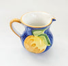 Vintage Ravello Glazed Ceramics Italian Hand-Painted Glazed Ceramic Pitcher / Jug