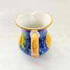 Vintage Ravello Glazed Ceramics Italian Hand-Painted Glazed Ceramic Pitcher / Jug