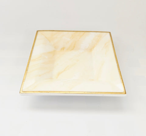 Vintage 1990's Villeroy & Boch Charleston Onyx Flae "Chateau Collection" Fine Bone China Small Decorative Plate, Made in Germany