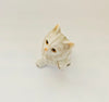 Vintage 1980's Hand Painted Harvey Knox (Homco) Ceramic White Persian Cat / Kitten Figurine