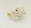 Vintage 1980's Hand Painted Harvey Knox (Homco) Ceramic White Persian Cat / Kitten Figurine