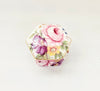 Vintage Ayshford Fine Bone China Hexagonal Trinket Box / Jewellery Box