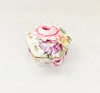 Vintage Ayshford Fine Bone China Hexagonal Trinket Box / Jewellery Box