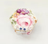 Vintage Ayshford Fine Bone China Hexagonal Trinket Box / Jewellery Box