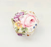 Vintage Ayshford Fine Bone China Hexagonal Trinket Box / Jewellery Box