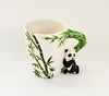 Novelty Tea / Coffee Mug with 3D Panda Figure on the Bamboo Shaped Handle, in its Original Box