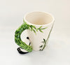 Novelty Tea / Coffee Mug with 3D Panda Figure on the Bamboo Shaped Handle, in its Original Box