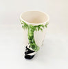 Novelty Tea / Coffee Mug with 3D Panda Figure on the Bamboo Shaped Handle, in its Original Box