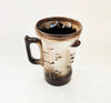 Vintage Hand Crafted Glazed Ceramic Beer Mug / Beer Stein from Estonia