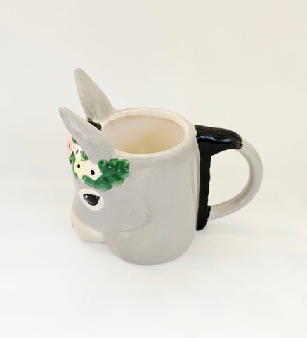 Novelty Ceramic Donkey Shaped Tea/Coffee Mug