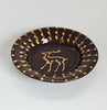 Rare Vintage Studio Pottery Glazed Ceramic Earthenware Shallow Bowl signed by the Artist P. Paine