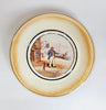 Rare Vintage 1910's Grimwades Stoke-on-Trent Pottery Charles Dickens Souvenir Decorative Small Ceramic Wall Plate, Featuring "Captain Scuttle"