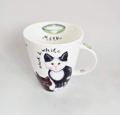 Vintage 2000's Roy Kirkham Fine Bone China "Cat Lovers" Tea / Coffee Mug
