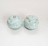 Rare Vintage Hand-Made Glazed Ceramic Earthenware Contemporary Design Studio Pottery Salt and Pepper Shaker, Souvenir from Bangor, Wales (UK)