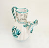 Vintage / Antique 1900's Hand Painted Italian Cantagalli Style Glazed Ceramic Coffee Pot / Pitcher / Jug