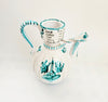 Vintage / Antique 1900's Hand Painted Italian Cantagalli Style Glazed Ceramic Coffee Pot / Pitcher / Jug