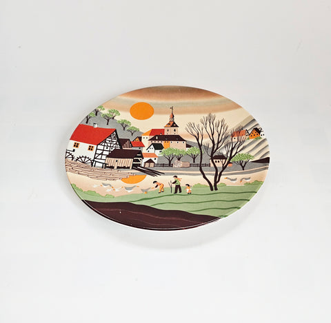 Vintage 1990's Barbara Furstenhofer 'Spring II' Small Decorative Plate by Poole Pottery