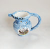 Rare Vintage Ceramica Ericina Hand-Painted Glazed Ceramic Novelty Puzzle Pitcher / Jug from Sicily, Italy