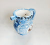 Rare Vintage Ceramica Ericina Hand-Painted Glazed Ceramic Novelty Puzzle Pitcher / Jug from Sicily, Italy