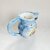 Rare Vintage Ceramica Ericina Hand-Painted Glazed Ceramic Novelty Puzzle Pitcher / Jug from Sicily, Italy