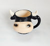 Rare Vintage Collectible Novelty Hand-Painted Ceramic 3D Bull Head Mug, Souvenir from Barcelona
