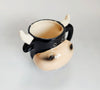 Rare Vintage Collectible Novelty Hand-Painted Ceramic 3D Bull Head Mug, Souvenir from Barcelona
