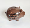 Collectible Decorative Glazed Ceramic Piggy Bank Designed by De' co & des mots l'original