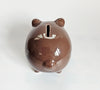 Collectible Decorative Glazed Ceramic Piggy Bank Designed by De' co & des mots l'original