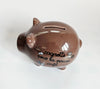 Collectible Decorative Glazed Ceramic Piggy Bank Designed by De' co & des mots l'original