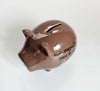 Collectible Decorative Glazed Ceramic Piggy Bank Designed by De' co & des mots l'original
