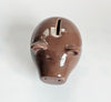 Collectible Decorative Glazed Ceramic Piggy Bank Designed by De' co & des mots l'original