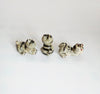 Vintage 1960's Bellini Ceramic Studio Pottery Set of Three Miniature Cats / Kittens Figurines from Italy