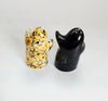 Collectible Set of "Ghost Hug" Glazed Ceramic Salt & Pepper Shakers Designed by Alberto Mantilla