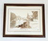Mahogany Wood Framed Vintage Photo Print Titled "Maidenhead Bridge 1906", Selected from the World Famous Francis Firth Collection