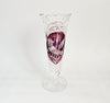 Rare vintage 1970s Hofbauer Byrdes Ruby Red Lead Crystal Bird Vase | Made in West Germany