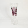 Rare vintage 1970s Hofbauer Byrdes Ruby Red Lead Crystal Bird Vase | Made in West Germany
