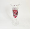Rare vintage 1970s Hofbauer Byrdes Ruby Red Lead Crystal Bird Vase | Made in West Germany