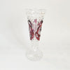 Rare vintage 1970s Hofbauer Byrdes Ruby Red Lead Crystal Bird Vase | Made in West Germany