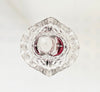 Rare vintage 1970s Hofbauer Byrdes Ruby Red Lead Crystal Bird Vase | Made in West Germany