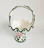 Vintage 1991 John Jenkins Hand Painted Ceramic Flower Basket