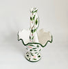 Vintage 1991 John Jenkins Hand Painted Ceramic Flower Basket