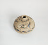 Rare Vintage Paul Winspear 1970s Studio Pottery Weed Pot / Bud Vase – Incised Sgraffito Fish Design