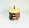 Vintage 1950s Staffordshire Keele St. Pottery Tree Stump Novelty Teapot