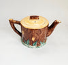 Vintage 1950s Staffordshire Keele St. Pottery Tree Stump Novelty Teapot