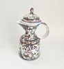 Vintage Portuguese Estrela de Conimbriga Hand-Painted Faience Lidded Ewer Pitcher – Mint Condition