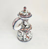 Vintage Portuguese Estrela de Conimbriga Hand-Painted Faience Lidded Ewer Pitcher – Mint Condition