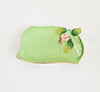 RARE Crazing-Free Vintage 1940s Royal Winton Rosebud Green Trinket Dish • WWII Wartime "A" Mark (1941-1950) • Flawless Condition