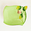RARE Crazing-Free Vintage 1940s Royal Winton Rosebud Green Trinket Dish • WWII Wartime "A" Mark (1941-1950) • Flawless Condition
